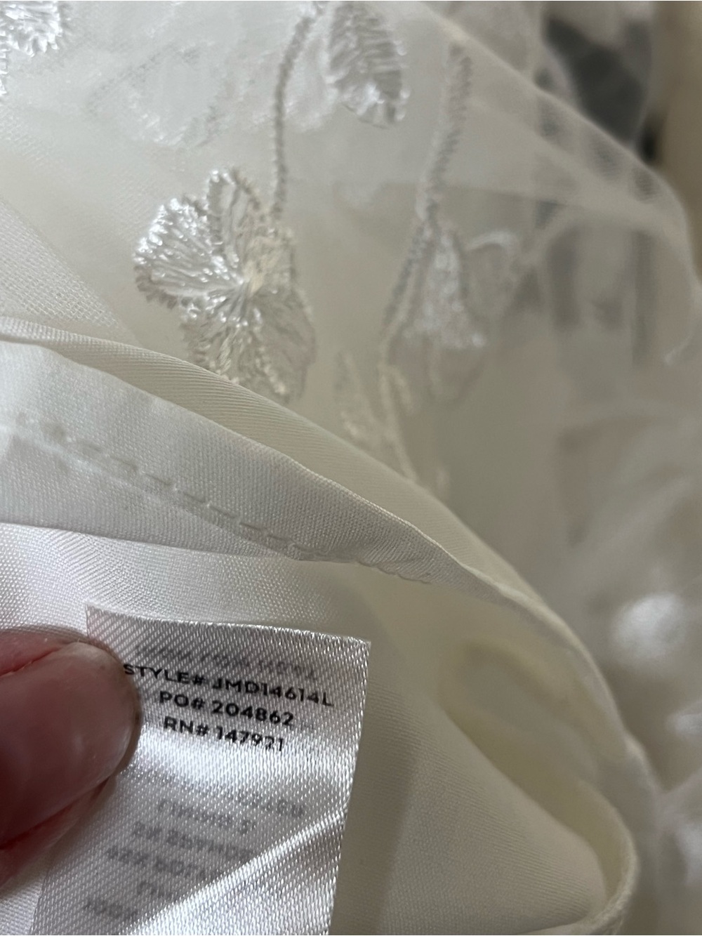 Lulus NWT classic romance white 3D floral appliqué tie strap mini dress feminine - Picture 15 of 15